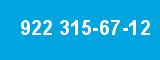 922 315-67-12
